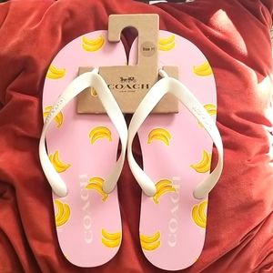 Coach beach thongs